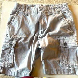 Old navy light gray cargo shorts.